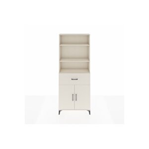 Arges Dolap 4 Raflı Tek Çekmeceli 2 Kapaklı 88x30x221 Aytaşı-aytaşı