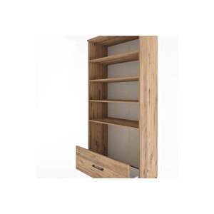 Hyperion Dolap 4 Raflı Tek Çekmeceli 88x44x195 Çam-çam
