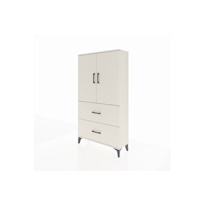 Arges Dolap Tek Raflı 2 Çekmeceli Tek Askılı 88x30x163 Aytaşı-aytaşı