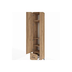 Hyperion Dolap 4 Raflı Tek Çekmeceli Tek Askılı 44x44x243 Çam-çam