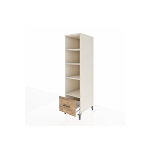 Kronos Dolap 4 Raflı Tek Çekmeceli 44x59x182 Aytaşı-çam