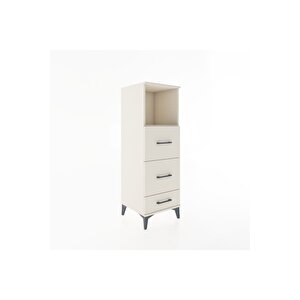 Hyperion Dolap Tek Raflı 3 Çekmeceli 44x44x134 Aytaşı-aytaşı