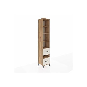 Hyperion Dolap 5 Raflı 2 Çekmeceli 44x44x243 Çam-aytaşı