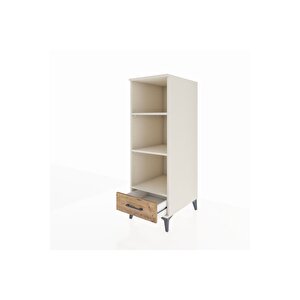 Kronos Dolap 3 Raflı Tek Çekmeceli 44x59x134 Aytaşı-çam