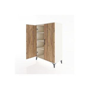 Hyperion Dolap 3 Raflı 2 Kapaklı 88x44x134 Aytaşı-çam