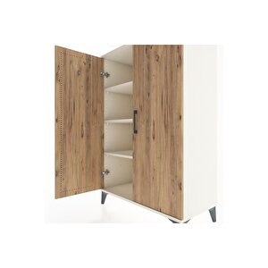 Hyperion Dolap 3 Raflı 2 Kapaklı 88x44x134 Aytaşı-çam