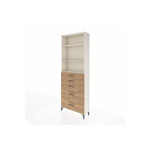 Arges Dolap 3 Raflı 5 Çekmeceli 88x30x243 Aytaşı-çam