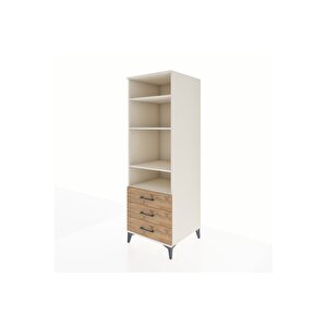 Kronos Dolap 4 Raflı 3 Çekmeceli 60x59x182 Aytaşı-çam