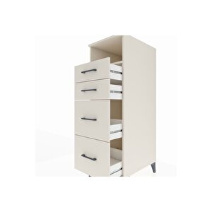 Kronos Dolap Tek Raflı 4 Çekmeceli 44x59x134 Aytaşı-aytaşı