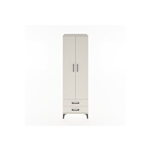 Hyperion Dolap 2 Raflı 2 Çekmeceli Tek Askılı 60x44x195 Aytaşı-aytaşı