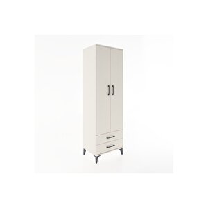 Hyperion Dolap 2 Raflı 2 Çekmeceli Tek Askılı 60x44x195 Aytaşı-aytaşı