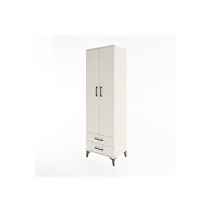 Hyperion Dolap 2 Raflı 2 Çekmeceli Tek Askılı 60x44x195 Aytaşı-aytaşı