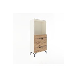 Arges Dolap Tek Raflı 2 Çekmeceli 60x30x134 Aytaşı-çam