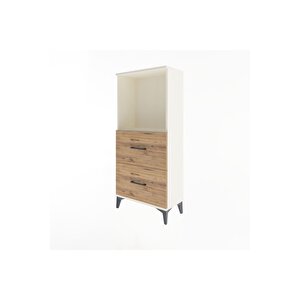 Arges Dolap Tek Raflı 2 Çekmeceli 60x30x134 Aytaşı-çam