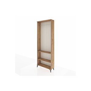 Arges Dolap 2 Raflı Tek Askılı 88x30x243 Çam-çam