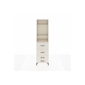 Arges Dolap 3 Raflı 4 Çekmeceli 60x30x221 Aytaşı-aytaşı