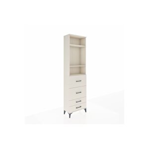 Arges Dolap 3 Raflı 4 Çekmeceli 60x30x221 Aytaşı-aytaşı