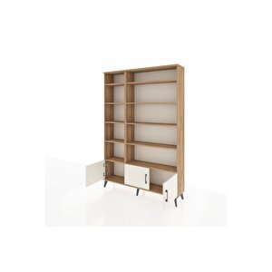 Arges Dolap 10 Raflı 3 Kapaklı 132x30x195 Çam-aytaşı/çam