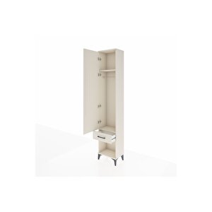 Arges Dolap 2 Raflı Tek Çekmeceli Tek Askılı 44x30x221 Aytaşı-aytaşı