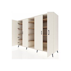 Kronos Dolap 12 Raflı 4 Kapaklı 220x59x163 Aytaşı-aytaşı/çam