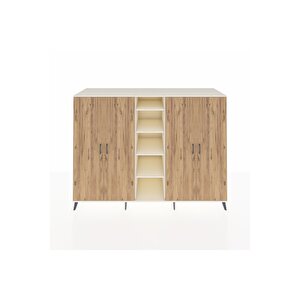 Kronos Dolap 12 Raflı 4 Kapaklı 220x59x163 Aytaşı-çam/aytaşı