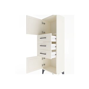 Arges Dolap 2 Raflı 3 Çekmeceli 2 Kapaklı 44x30x134 Aytaşı-aytaşı