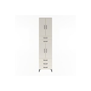 Arges Dolap 5 Raflı 5 Çekmeceli 4 Kapaklı 60x30x243 Aytaşı-aytaşı