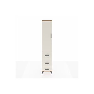 Arges Dolap 2 Raflı 3 Çekmeceli Tek Askılı 44x30x221 Çam-aytaşı