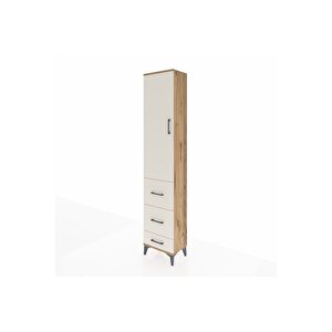 Arges Dolap 2 Raflı 3 Çekmeceli Tek Askılı 44x30x221 Çam-aytaşı