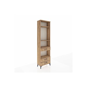 Arges Dolap 4 Raflı 3 Çekmeceli 60x30x221 Çam-çam