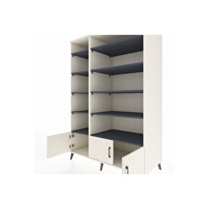 Kronos Dolap 10 Raflı 3 Kapaklı 132x59x195 Aytaşı-aytaşı/antrasit