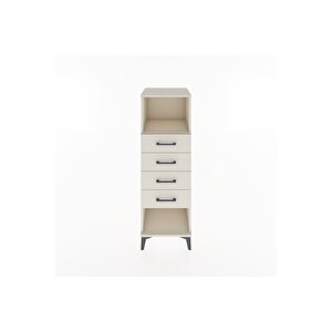 Hyperion Dolap Tek Raflı 4 Çekmeceli 44x44x134 Aytaşı-aytaşı