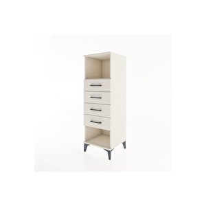 Hyperion Dolap Tek Raflı 4 Çekmeceli 44x44x134 Aytaşı-aytaşı