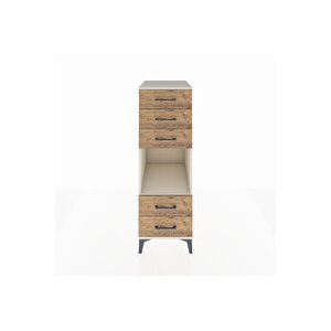 Kronos Dolap Tek Raflı 5 Çekmeceli 44x59x134 Aytaşı-çam