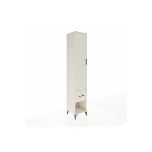 Hyperion Dolap 3 Raflı Tek Çekmeceli Tek Askılı 44x44x243 Aytaşı-aytaşı