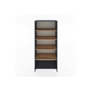 Hyperion Dolap 5 Raflı 88x44x195 Antrasit-çam