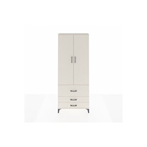 Arges Dolap 3 Raflı 3 Çekmeceli 2 Kapaklı 88x30x221 Aytaşı-aytaşı