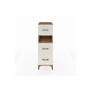 Kronos Dolap Tek Raflı 3 Çekmeceli 44x59x134 Çam-aytaşı