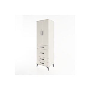 Hyperion Dolap 3 Raflı 4 Çekmeceli 2 Kapaklı 60x44x195 Aytaşı-aytaşı