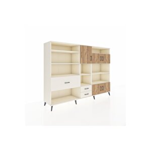 Hyperion Dolap 13 Raflı 3 Çekmeceli 5 Kapaklı 220x44x163 Aytaşı-çam/aytaşı