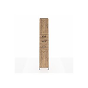 Hyperion Dolap 3 Raflı 3 Çekmeceli 2 Kapaklı 44x44x243 Çam-çam