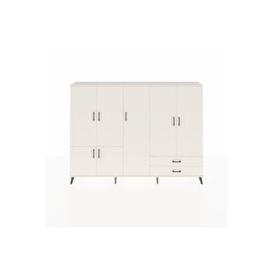 Arges Dolap 12 Raflı 2 Çekmeceli 7 Kapaklı 220x30x163 Aytaşı-aytaşı