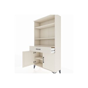 Arges Dolap 3 Raflı Tek Çekmeceli 2 Kapaklı 88x30x163 Aytaşı-aytaşı