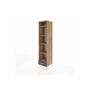 Hyperion Dolap 5 Raflı Tek Çekmeceli 44x44x195 Çam-antrasit