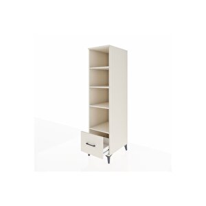 Kronos Dolap 4 Raflı Tek Çekmeceli 44x59x182 Aytaşı-aytaşı