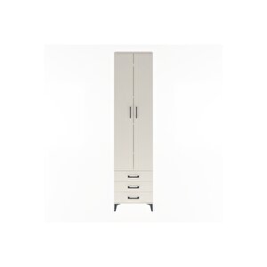 Arges Dolap 5 Raflı 3 Çekmeceli 2 Kapaklı 60x30x243 Aytaşı-aytaşı