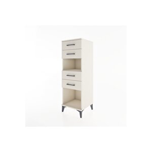 Hyperion Dolap Tek Raflı 4 Çekmeceli 44x44x134 Aytaşı-aytaşı
