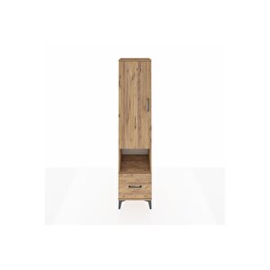 Hyperion Dolap 5 Raflı Tek Çekmeceli Tek Kapaklı 44x44x195 Çam-çam