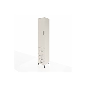 Hyperion Dolap 2 Raflı 4 Çekmeceli Tek Askılı 44x44x243 Aytaşı-aytaşı