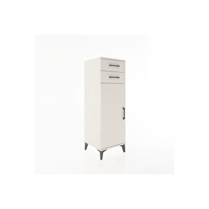 Hyperion Dolap 2 Raflı 2 Çekmeceli Tek Kapaklı 44x44x134 Aytaşı-aytaşı